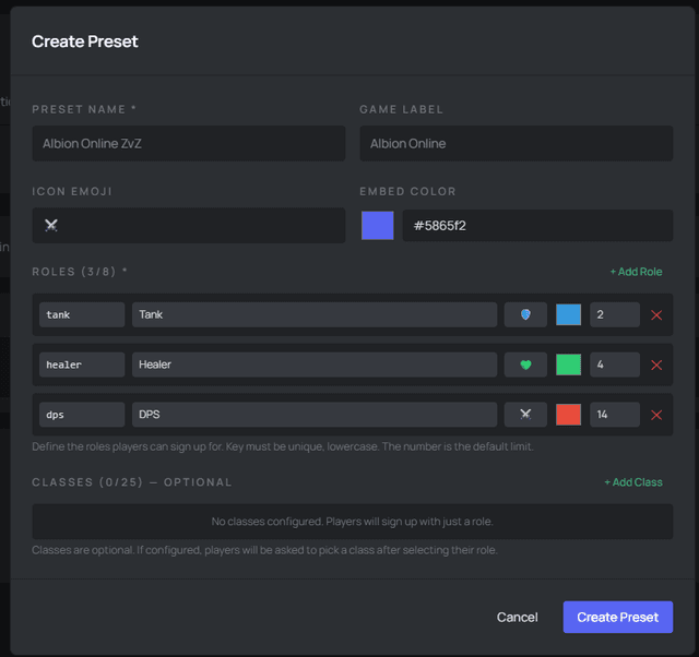 Raid Helper - Dashboard